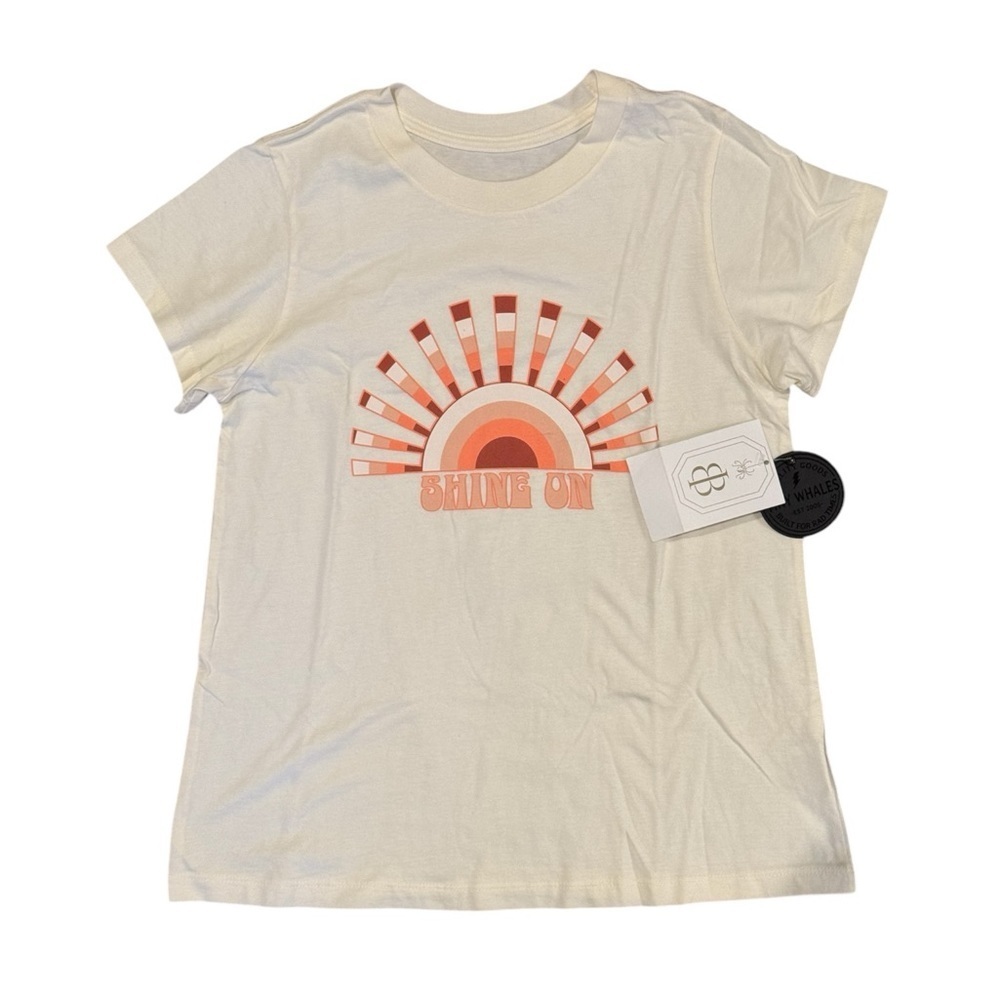 NWT Tiny Whales “Shine On” Cotton Short Sleeve Kids Tee Shirt